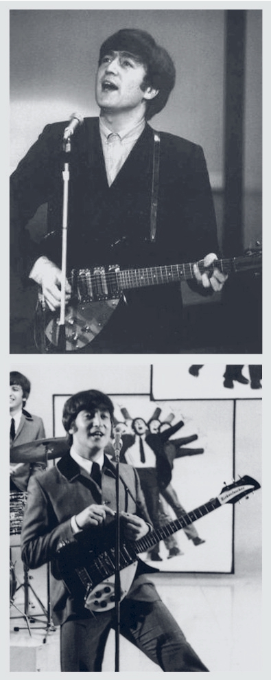 John with his first two Rickenbacker 325's
